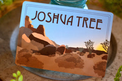 Joshua Tree National Park Wedding Signs // Desert Cactus Landscape // 5x7 FLAT Craftsman Table Number