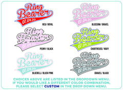 Sporty Ring Bearer Shirt-Ring Bearer Proposal Gift-Will You Be My Ring Bearer-Ring Security-Ring Man Ideas-Ring Bearer Gift