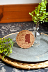 Don't Take My Drink Mississippi State Cork Coaster Wedding Favors Personalized with Names and Wedding Date / Cork Coaster Favors for Guests