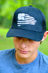United States of America USA Black Flag Hat