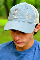 Hike More Worry Less // Fall Hiking Trucker Mesh Unstructured Hat