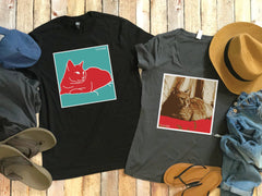 Love My Pet Dog Lover Shirt, Cat Lover Shirt, Pet Lover Shirt, Custom Illustration Tee, Custom Pet Portrait Shirt