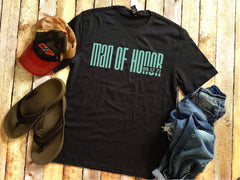 Man of Honor Shirt, Bridal Party Classic Droid with Date Wedding Party Shirt