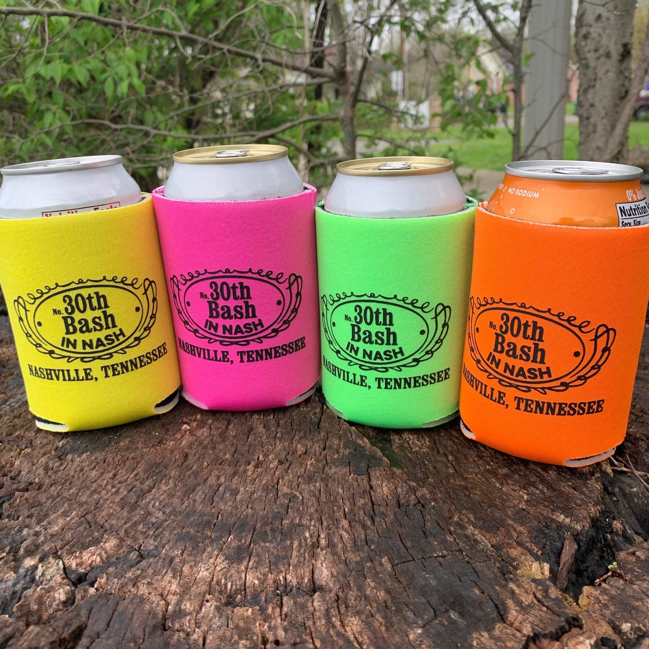 30th Birthday Can Cooler, Nashville Birthday Favor, Nashville Girls Weekend, Whiskey Inspired Girls Trip Can Cooler, Birthday Party Cozies