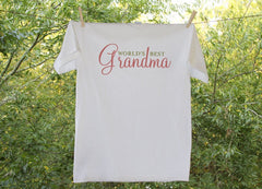 World's Best Grandma Soft Ringspun Cotton Shirt