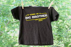 Personalized Big Brother Star Wars Inspired Announcement Tee - Short Sleeve