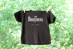 The Brothers Inspired White Album Sibling Shirts: The Brothers personalized with both names - Set of 2