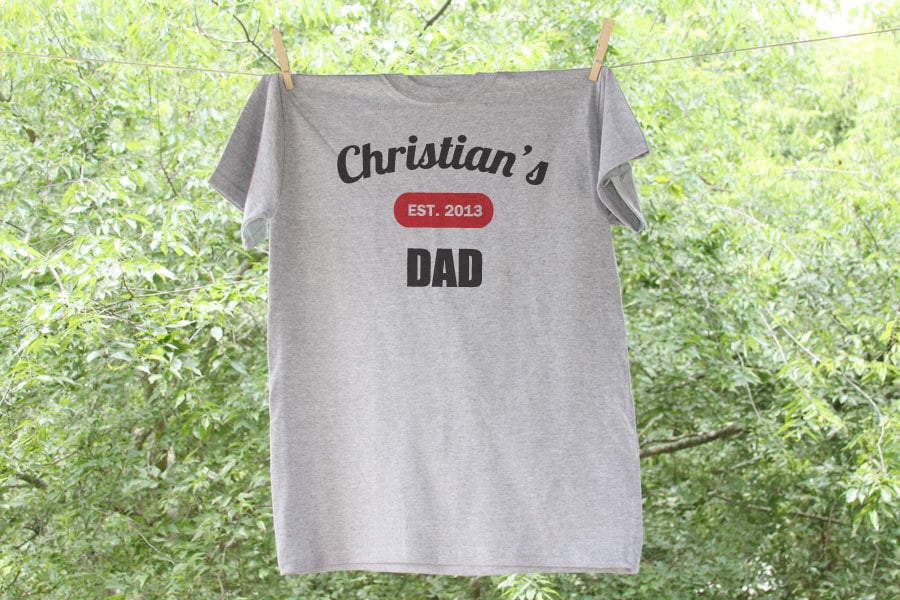 Proud Dad Shirt / Father&#39;s Day Gift/ Fathers Day 2019 / Custom Dad Shirt / Dad Established Shirt / Personalized Shirt / Christmas 2019
