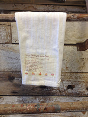 Family Recipe Tea Towel with Your Custom Printed Recipe
