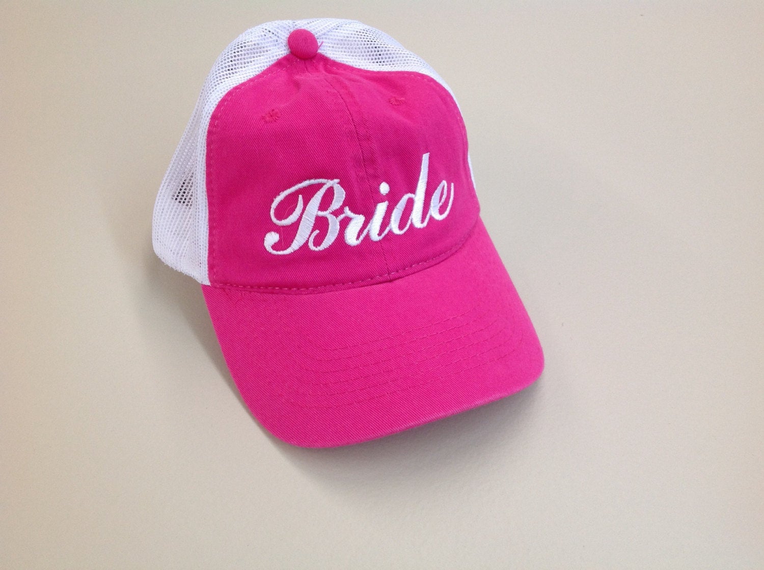 Bride Hat Bachelorette Party Bride Trucker Mesh Unstructured Hat